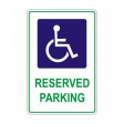 DISABLED RESERVED PARKING 300x450mm Metal