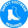 400mm - Self Adhesive, Anti-slip, Floor Graphics - Safety Footwear Required (FG1108)