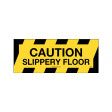 450x180mm - Self Adhesive, Anti-Slip Floor Graphics - Caution Slippery Floor (FG1119)