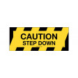 450x180mm - Self Adhesive, Anti-Slip Floor Graphics - Caution Step Down (FG1120)
