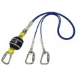Force2 Shock Absorbing Lanyards Wire Cable Double Tail PVC Coated 2.0m overall length