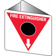 225x225mm - Poly - Off Wall - Fire Extinguisher Marker - CO2 (Black) (FRL04OWP)