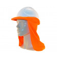 Uveto HI VIZ ORANGE Micro Mesh Hard Hat Flap Safety Helmet Attachment