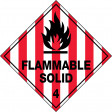 270x270mm - Self Adhesive - Flammable Solid 4 (HLTM104.1A)