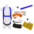 Roofer's Kit with Harness, 15kN Roof Anchor, Roof Handles and 25m Ropeline