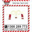 NIGHT LINE REFLECTIVE TAGS RED & WHITE 25MT