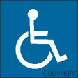 DISABLED FRONT ENGRAVED 150mm Square Laminate