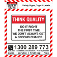 THINK QUALITY DO IT RIGHT 225x300mm Poly