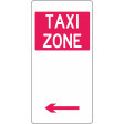 225x450mm - Aluminium - Taxi Zone (Left Arrow) (R5-21(L))