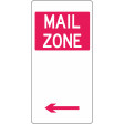 225x450mm - Aluminium - Mail Zone (Left Arrow) (R5-26(L))