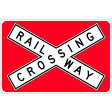 1350x900mmmm - Class 1 - Aluminium - Raiway Crossing (R6-25B)