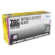 TGC (Box of 100) Black Nitrile Disposable Gloves S