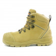 SIZE 8 Bison Wheat XT Ankle Lace Up Boot with Zip Side