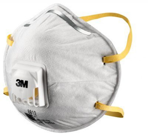 (Box of 10) 3M P1 Cupped Particulate Respirator with valve (8812)
