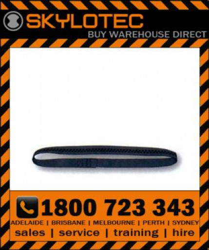 Skylotec attachment sling loop 26 kN - Top stitched BLACK hose strap 25mm wide