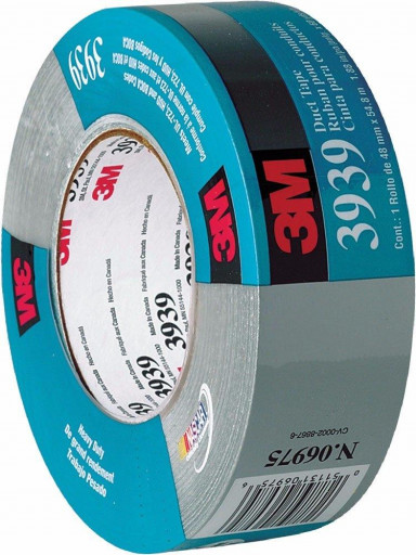 3M Cloth Duct Tape 3939 Silver 50mm x 54.8m (70006250131)