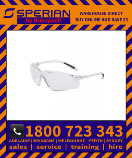 A700 Clear Frame Clear Lens Hard Coat Safety Glasses