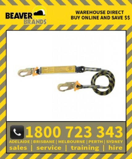 Beaver 1.2mtr Rope Shock Absorbing Lanyard (Bl02111.2)