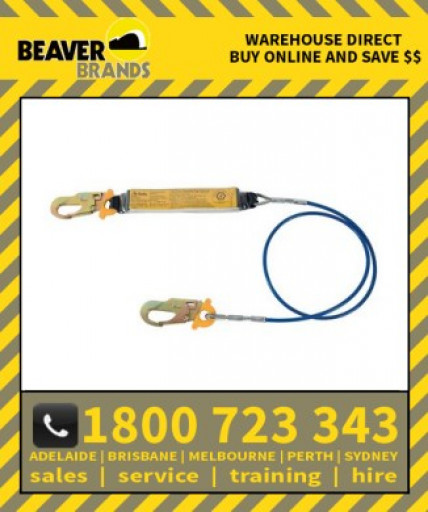 Beaver 1mtr Single Tail Wire Rope Lanyards With 2 X Bsm0007 Snap Hook (Bl03111)
