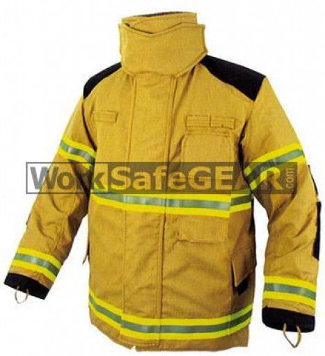 Elliotts X Series Firefighting Coat PBI GOLD HEAVY DUTY REINFORCED Thermal Lined Fire Resistant Protection Workwear