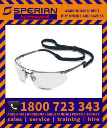 Fuse Gun Metal Grey Frame Clear Lens Hard Coat Safety Glasses