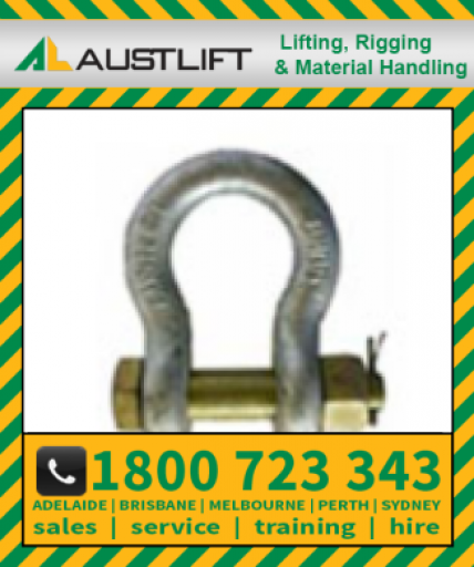 Grade S Safety Pin Bow Shackle 012T 32mm (503532)