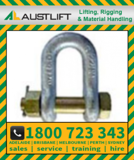 Grade S Safety Pin Dee Shackle 08.5T 25mm (504525)