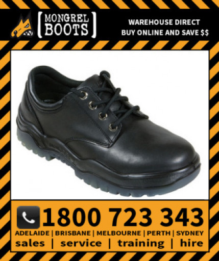 Mongrel Black Derby Shoe Safety Work Boot Victor Footwear Shoe (210025)