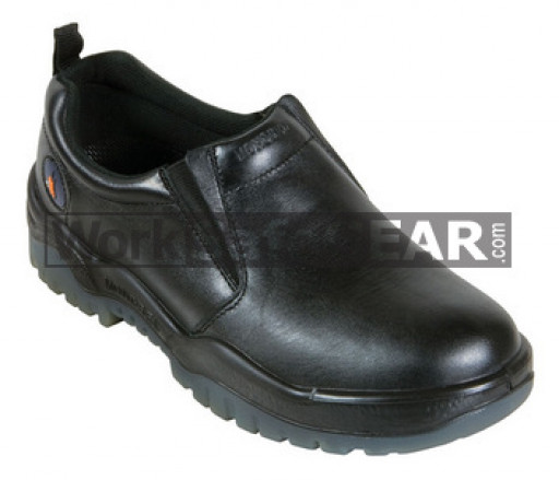 Mongrel Black Slip-On Shoe Work Boot Victor Footwear Shoe (915025)