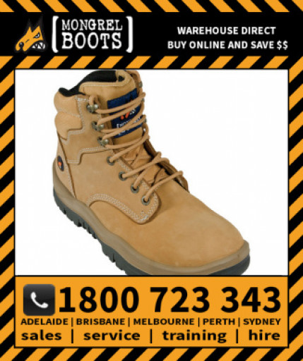 Mongrel WHEAT Lace Up Boot Safety Work Boot Victor Footwear Shoe (260050)