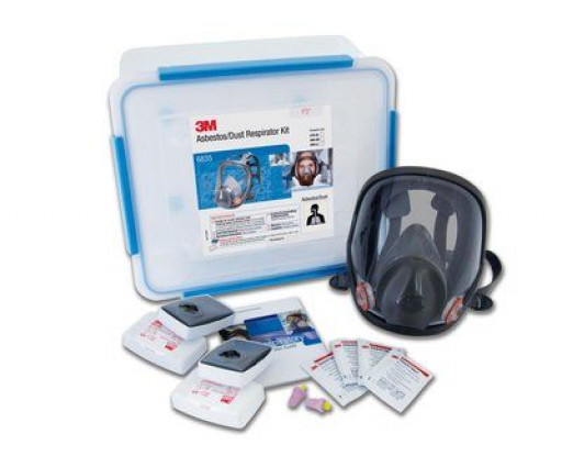 3M Small Full Face Respirator Kit Asbestos/Silica/Dust - P3 (6835S)