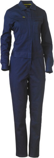 Bisley Womens Cotton Drill Coverall Navy