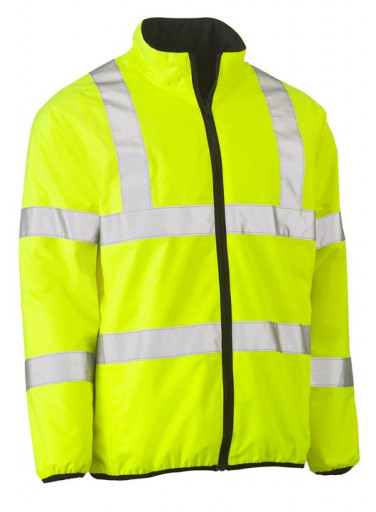 Bisley Taped Hi Vis Reversible Puffer Jacket Yellow