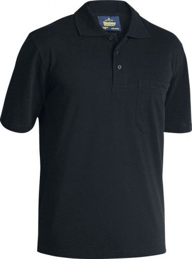 Bisley Mens Poly/Cotton Polo Shirt Black