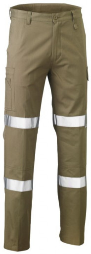 Bisley 3M Biomotion Double Taped Cool Lightweight Utility Pant Khaki