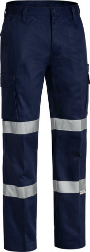 Bisley 3M Double Taped Cotton Drill Cargo Pant Navy