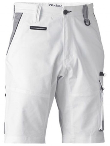 Bisley Painters Contrast Cargo Short White