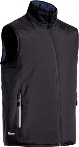 Bisley Reversible Puffer Vest Charcoal (BV0328-BCCG)
