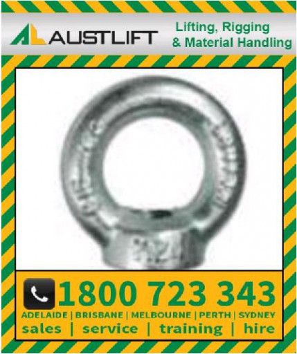 20mm, Eye Nut With Collar, DIN582, Metric Threads WLL 1.2T