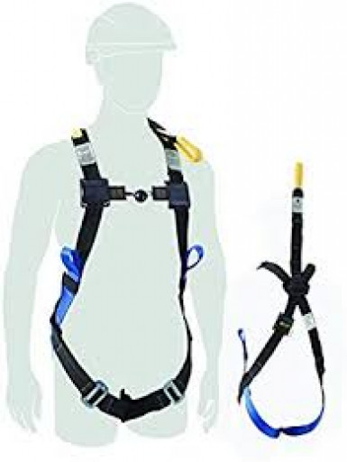 Miller Glove & Barrier Harness w/rear & front non-metallic fall arrest, & CS loops Medium-Large (M1020008)