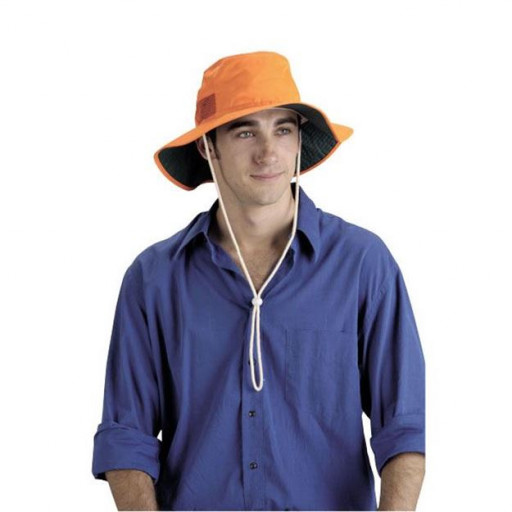 Elliotts High Vis Orange Broad Brim Hat