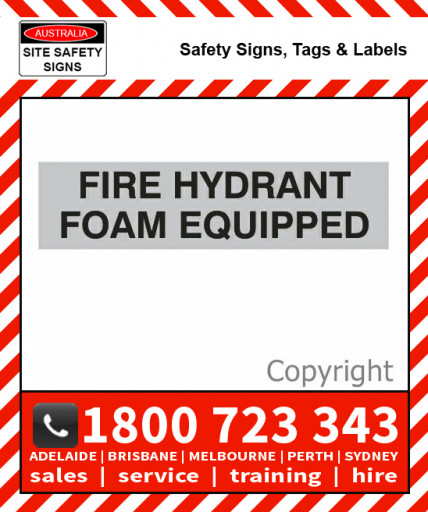 FIRE HYDRANT FOAM EQUIPPED 600x150mm Vinyl Comp. Panel