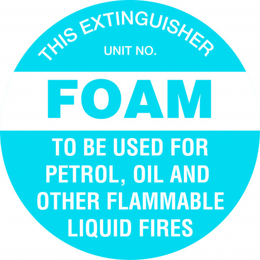 350mm Poly Triangle - Fire Extinguisher Marker - Foam (Blue) (FRL02TRP)
