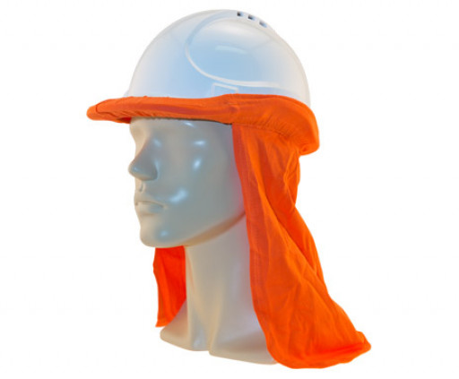 Uveto ORANGE 100% Cotton Hard Hat Flap Safety Helmet Attachment