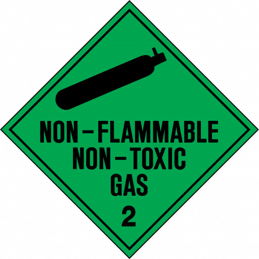 270x270mm - Magnetic - Non-Flammable Non-Toxic Gas 2 (HLTM102.2MAG)