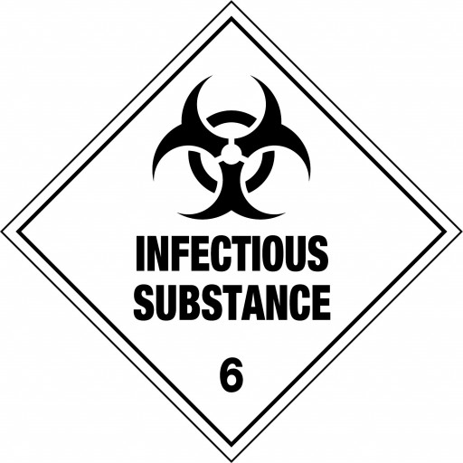 270x270mm - Magnetic - Infectious Substance 6 (HLTM106.2MAG)