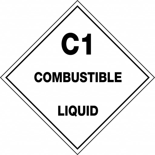 270x270mm - Metal - C1 Combustible Liquid (HLTM111M)