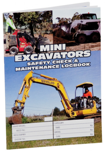 Mini Excavators Logbook - A5 Size (LB109)