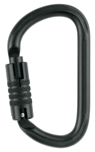 Petzl Tactical Black VULCAN Steel Triple-Lock Carabiner (M73TLN)