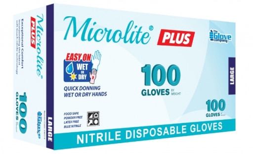 TGC Microlite Plus Nitrile Disposable Gloves Large (230113)